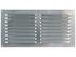 Grille aeration a visser avec ou sans moustiquaire - aluminium - blister