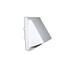 Grille capuchon exterieur avec clapet antirefoulement - 110 x 54 mm - blanc 