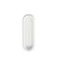 Poignée cuvette ovale - 26x78mm - plastique blanc 