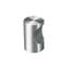 Bouton cylindrique a encoche - h 25mm - inox 