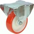 Roulette industrielle - polyurethane rouge - serie m810