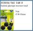 Embout rentrant rond - plastique noir - blister